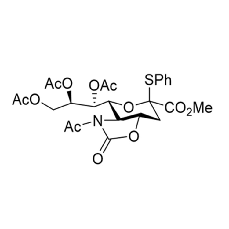 5-Acetamido-7,8,9-tri-O-acetyl-5-N,4-O-carbonyl-2-S-phenyl-2-thio-α-​neuraminic Acid Methyl Este

